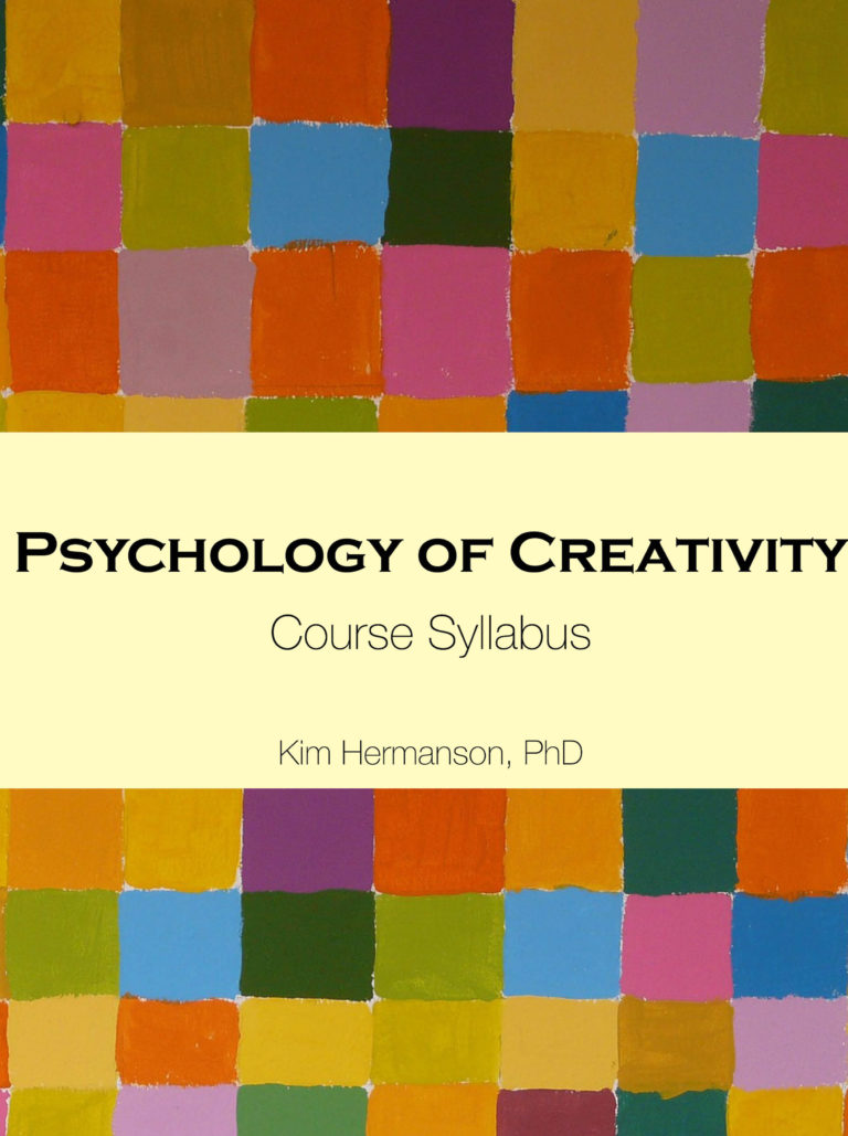 Check out my psychology of creativity course syllabus