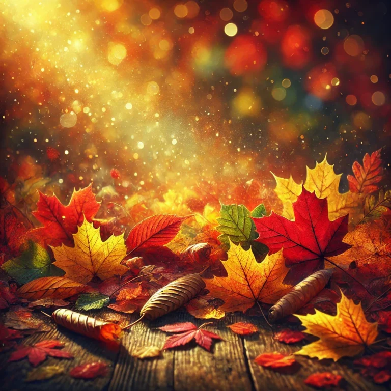 DALL·E 2024 12 04 14.19.00 A beautiful and vibrant image of colorful autumn leaves scattered on the ground. The composition features an array of rich reds, oranges, yellows, and