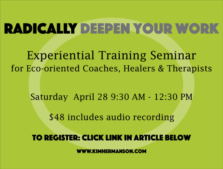 Radically Deepen Your Work: Experiential training